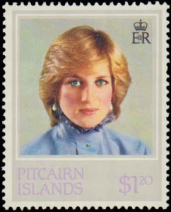 Pitcairn Islands #213-216, Complete Set(4), 1982, Royalty, Never Hinged