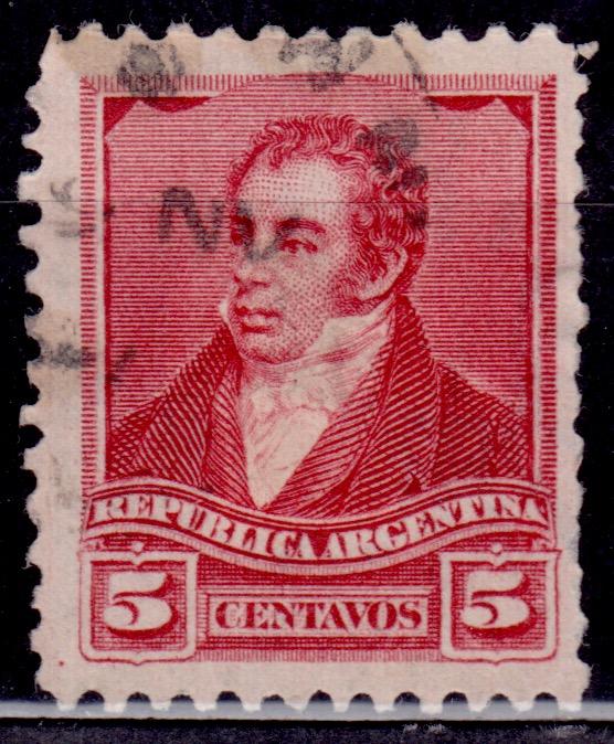 Argentina, 1892, Rivadavia, 5c, Scott# 96, used