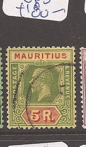 Mauritius 1913 KGV 5R SG 203b VFU (9asy)