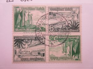 GERMANY Zusammendrucke Michel SK32 X 2 BLOCK OF 4  USED Lot-10 Cat €20