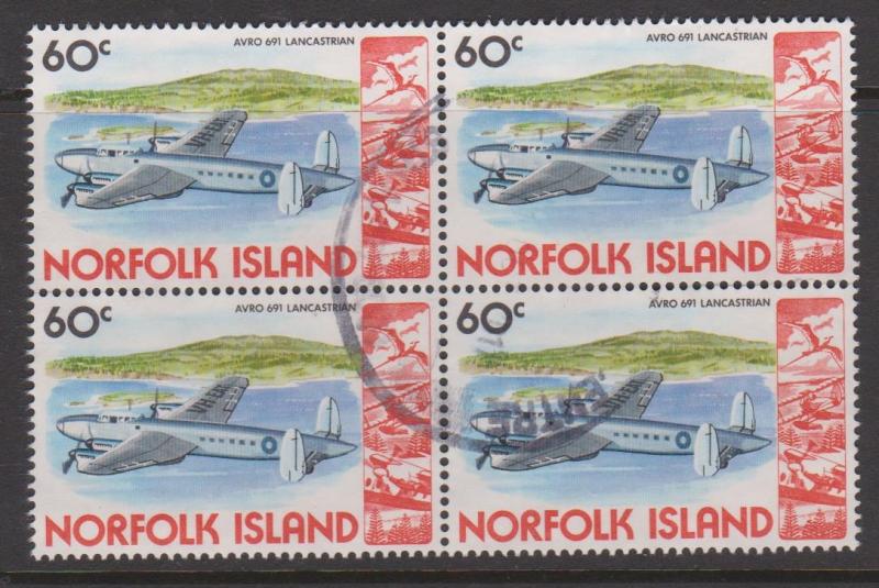 Norfolk Island Sc#266 Used Block of 4