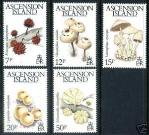 ASCENSION Sc# 323 - 327 MNH VF Set-5 Mushrooms