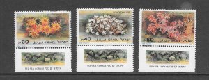 CORALS - ISRAEL #932-4 (TABS) MNH