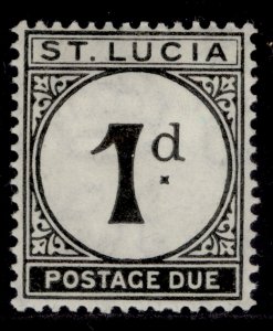 ST. LUCIA GV SG D3, 1d black, M MINT.