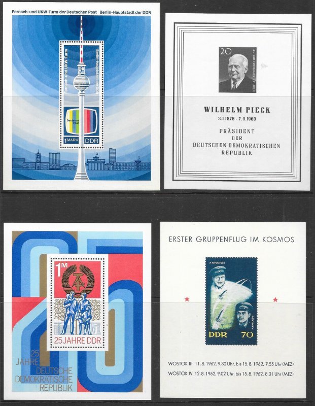 WORLDWIDE (227) Souvenir-Mini Sheets Strips Blocks All Mint Never Hinged!