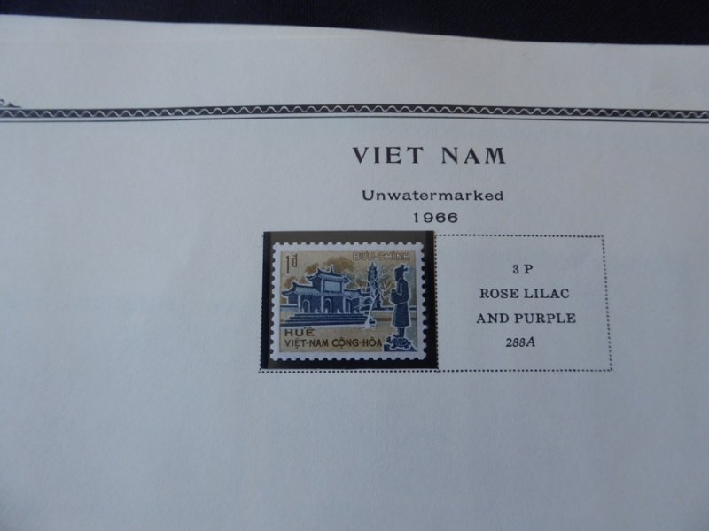 Vietnam 1963-1972 (MNH) Stamp Collection on Scott Spec Album Pages