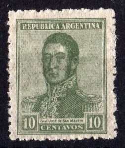 Argentina 1920 GL. JOSE DE SAN MARTIN 1 value Perforated Mint (NH)