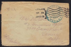 UK-US 1919 SOLDIER MAIL GODALMING WING C.O.C. ORDERLY