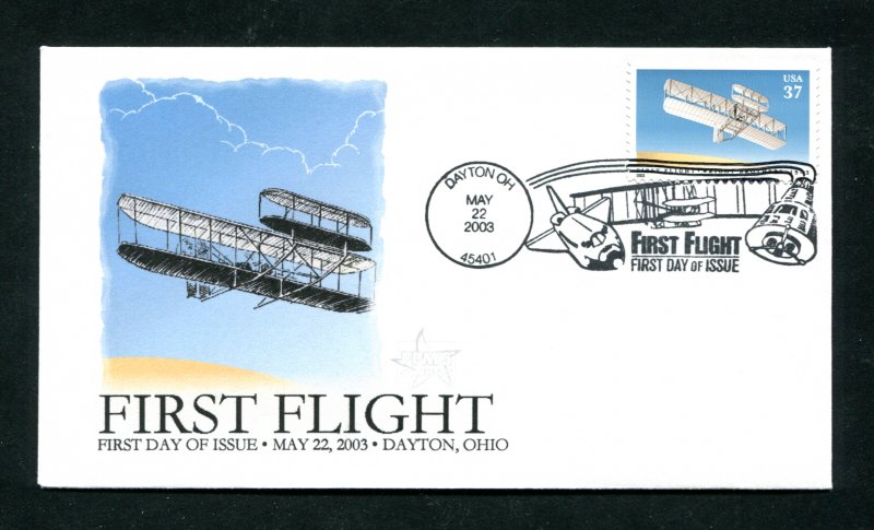 Sc. 3783 Wright Brothers FDC - FPMG
