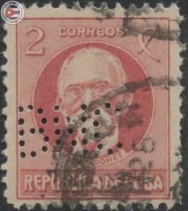 Cuba 1917 Scott 265 | Used BNC PERFIN | CU22037