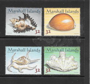 SHELLS - MARSHALL  ISLANDS #653a-d MNH