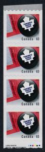 Canada 2664i starter Strip MNH NHL Toronto Maple Leafs, Ice Hockey Puck