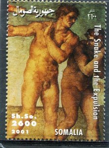 Somalia 2001 MICHELANGELO The Snake and the Expulsion 1v Perforated Mint (NH)