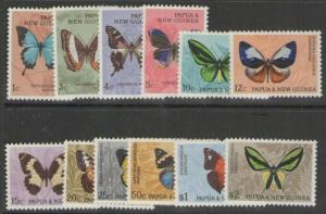 PAPUA NEW GUINEA SG82/92 1966 BUTTERFLIES MNH