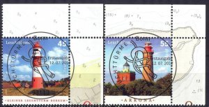 Germany 2012 Lighthouses Mi. 2942/3 Used CTO