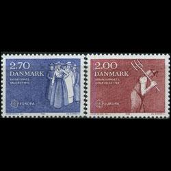 DENMARK 1982 - Scott# 723-4 Europa-Voting Set of 2 NH