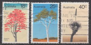 Australia 1978 Trees (3) Stamps VFU 
