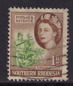 Southern Rhodesia 1964 1d TOBACCO PLANT Stamp SG93 (C154)