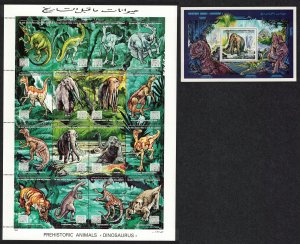 Libya Dinosaurs Prehistoric Animals Sheetlet + MS 1995 MNH SG#2388-MS2404