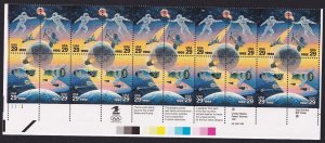 Scott #2634a (2631-34) Space Accomplishments Plate Block of 20 Stamps - MNH LL