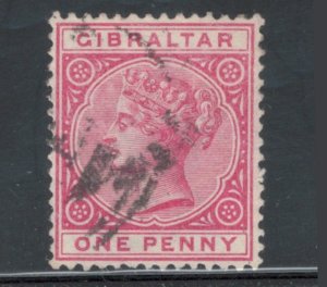 Gibraltar 1898 Queen Victoria 1c Scott # 11 Used