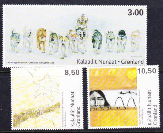 Greenland #560-62 MNH art series