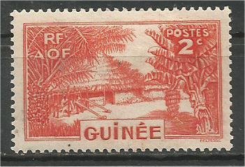 FRENCH GUINEA, 1938, MH 2c  Village Scott 128