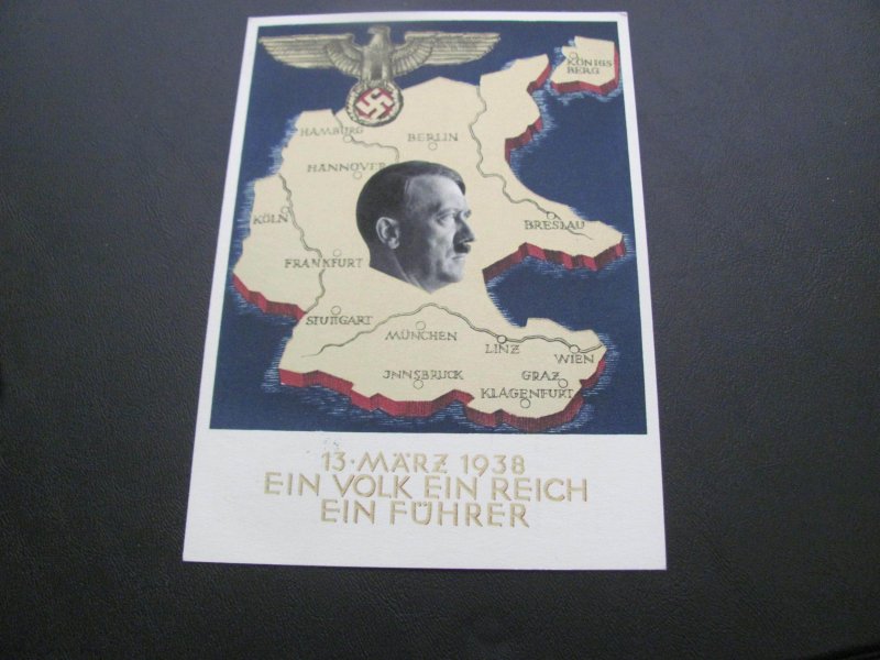 GERMANY 1938 PC ONE NATION ONE FUHRER  XF (116)