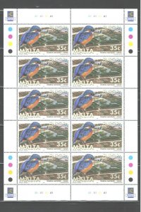 MALTA 1999 EUROPE #968-969; 1SET=$1.05 / 2 FULL SHEETS=$8.50