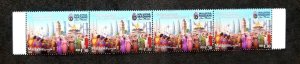 Malaysia Day 2024 Costumes Bridge Tower stamp strip MNH *invisible ink *unusual