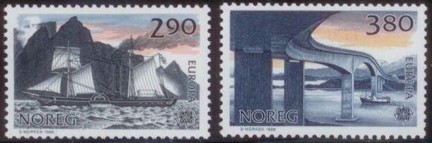 Norway 1988 SC#928-9 MNH (L234)