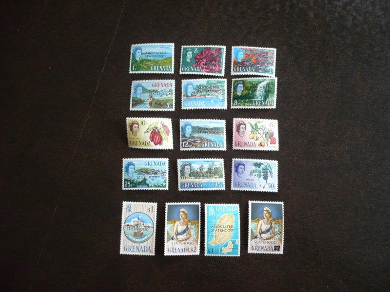 Stamps - Grenada - Scott# 246-261 - Mint Never Hinged Set of 16 Stamps