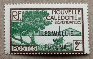 Wallis & Futuna 1930 2c Bay of Paletuviers Point, MNH. Scott 44, CV $0.40