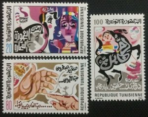 1984 Tunisia  1079-1081 Folk tales, Horse