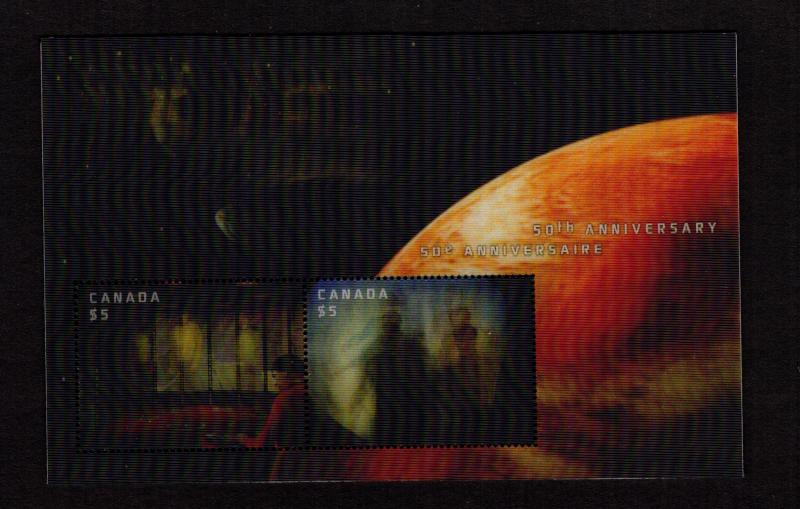 Canada - Lenticular Souvenir Sheet Scott #2922 Mint NH (Space)