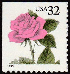 # 2492 MINT NEVER HINGED ( MNH ) RED ROSE    