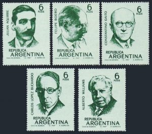 Argentina 908-912,MNH.Mi 1040-1044. Musicians,1969.Julian Aguirre,Felipe Boero,