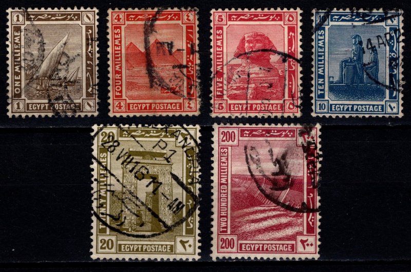 Egypt 1914 Definitives, Part Set [Used]