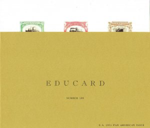 Von corp EDUCARD Proof Card No.108 US 1901 Pan American Issue with Cover
