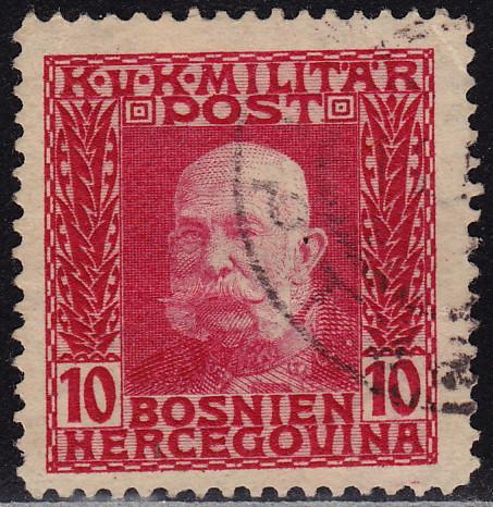 Bosnia & Herzegovina - 1912 - Scott #70 - used - Franz Josef