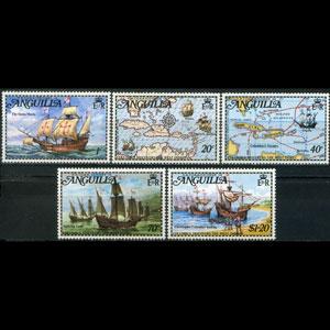 ANGUILLA 1973 - Scott# 174-8 Columbus Set of 5 NH