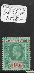 CAYMAN ISLANDS (P0305B) KE 10/-  SG 33  MOG