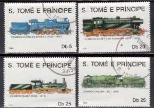 Cambodia Early Locomotives Sc 1446-1449