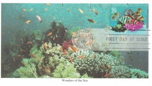 1994 FDC, #2866, 29c Wonders of the Sea, Mystic Stamp Company
