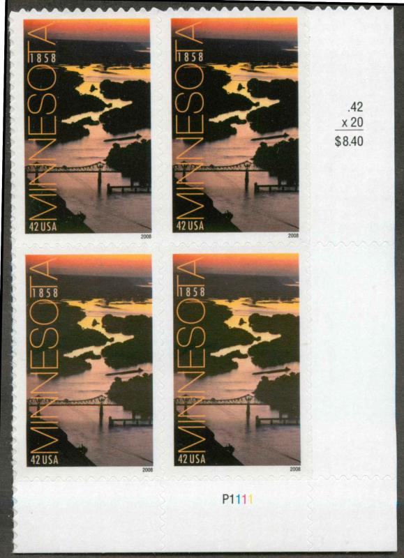 4266 MNH Plate Block