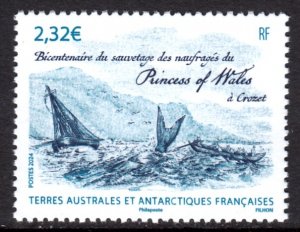 TAAF FRANCE ANTARCTIC 2024 SHIPS PRINCESS OF WALES NAVIRES SCHIFFE NAVI FSAT