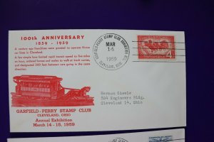 GPSC Garfield Perry stamp club Cleveland OH 1959 Horse Car Lines Philatelic Expo