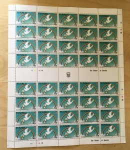 FULL SHEET Tuvalu 1986 - Peace Corps - Sheet of 40 Stamps - Scott #362 - MNH