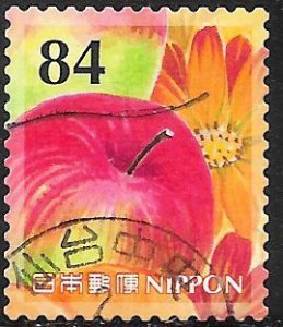 Japan 4326h Used - Greetings - Apple & Flower