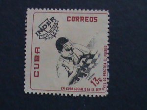 ​CUBA- 1962 SC#741  NATIONAL SPORTS INSTITUTE CHESS GAMES .MINT VF